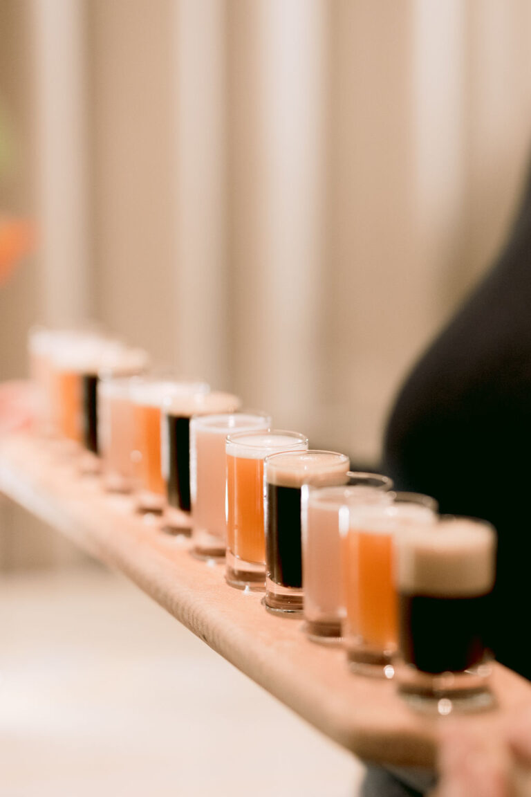 Millbridge-ByCatherineCarterWeddings-234 Mini cocktails created by Kalm Kitchen, served at Millbridge Court's Dinner Date Night, a tasting experience for couples.